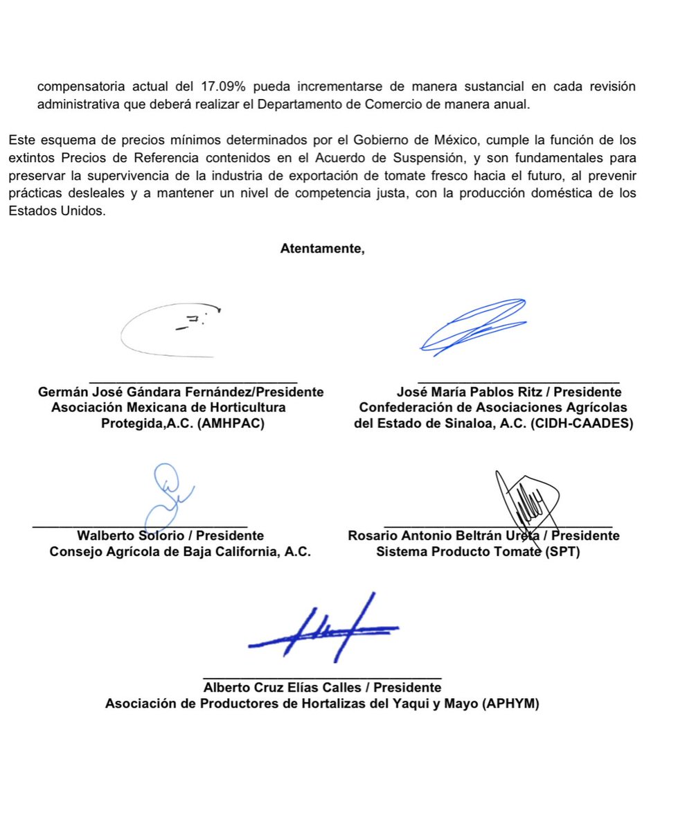 CABC_MX's tweet image. Los productores y exportadores de tomate fresco agradecemos a la Presidenta @Claudiashein  y a los Secretarios de Economía @m_ebrard  y de Agricultura y Desarrollo Rural, @JulioBerdegue  y al Subsecretario de Comercio Exterior @LuisRosendo_ , el apoyo recibido a nuestro sector 🍅
