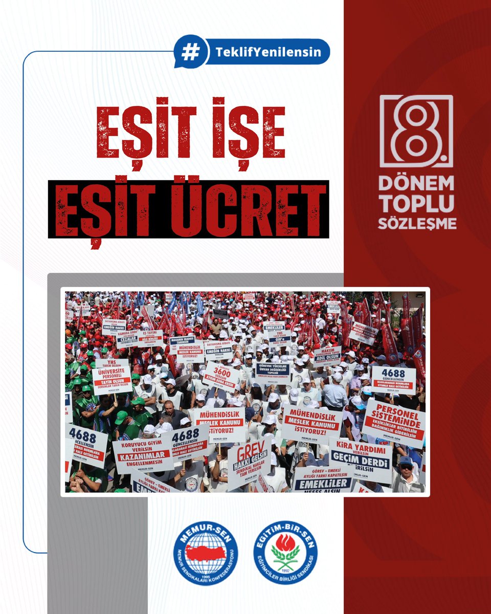 Eğitim ve bilim hizmet kolu çalışanlarının sesi duyulsun 

#TeklifYenilensin