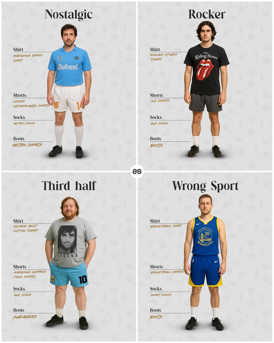 How do you show up for a friendly kick-about? ⚽️👕