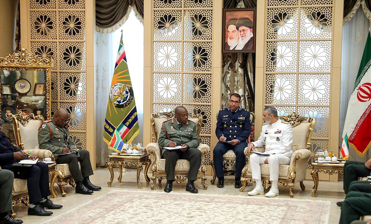 Cyril Ramaphosa has no clue what is happening under his nose.

He is shocked by everything.

Shocked by unemployment.

Shocked by corruption.

Shocked by potholes.

Now he is SHOCKED that a SANDF General met Iran Military.

A Defence Force he is supposed to Command, what a JOKE!