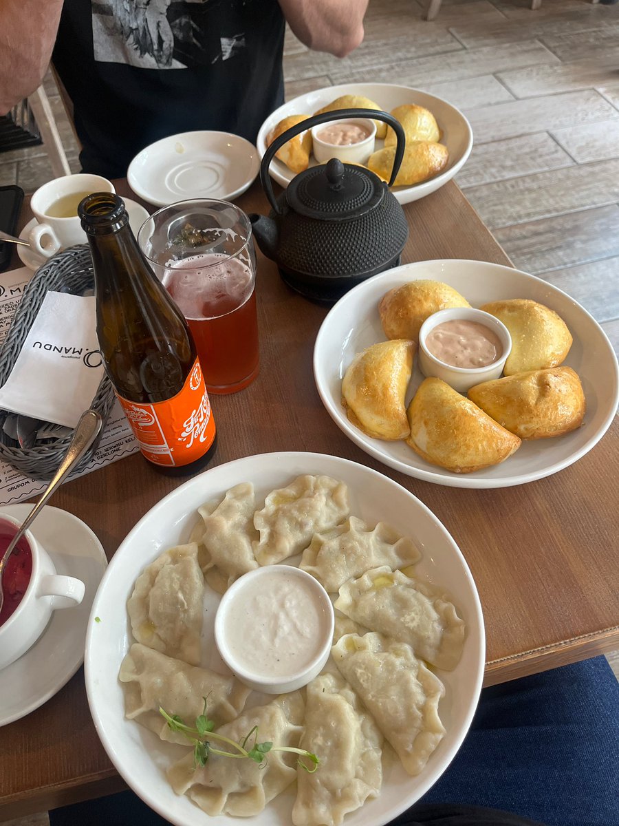 In Gdansk 🇵🇱 - Visiting my good friend <a href="/Triafis1/">Triafis - The Sword Wolf</a> :D

Cold beetroot soup and a lot of pierogi…. I need to be carried home, tucked into bed and petted asleep now after such a large amazing meal aaaaaaa