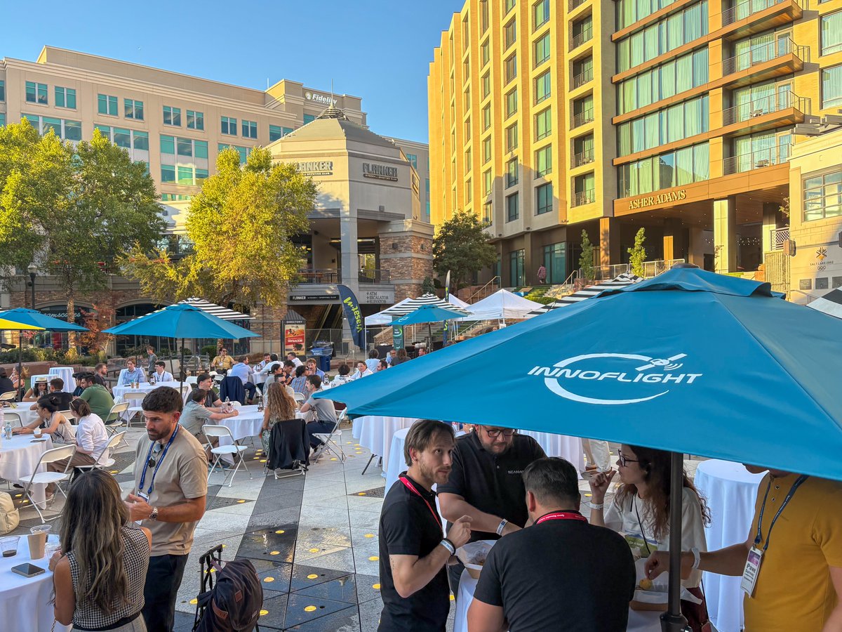 innoflightspace's tweet photo. What a night in Salt Lake City!

Innoflight was proud to host a packed networking event during this year’s SmallSat conference. Thanks to everyone who joined us!

#Innoflight #SpaceIndustry #Networking #SpaceCommunity #WeAreInnoflight https://t.co/bCJTJ8ShbK