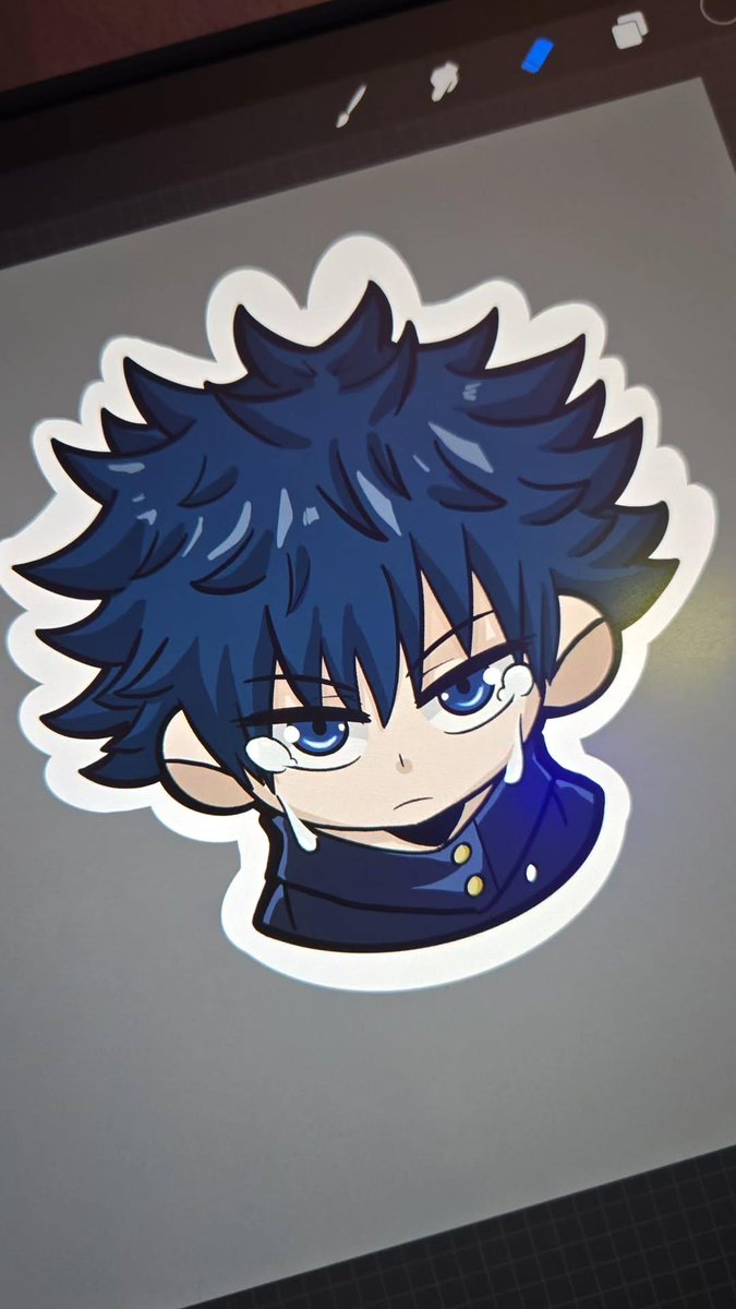 simontheswiper's tweet photo. Megumi sticker for AnimeNYC! 😊 https://t.co/aQGwsbR2kZ
