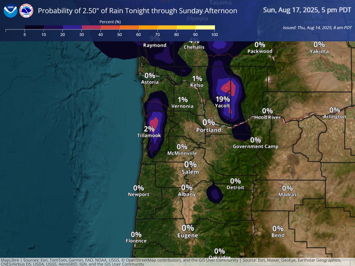 Rain is coming starting after midnight tonight through midnight Sat/Sun am.   It can be heavy at times.  More details in this thread.  (1/x)
