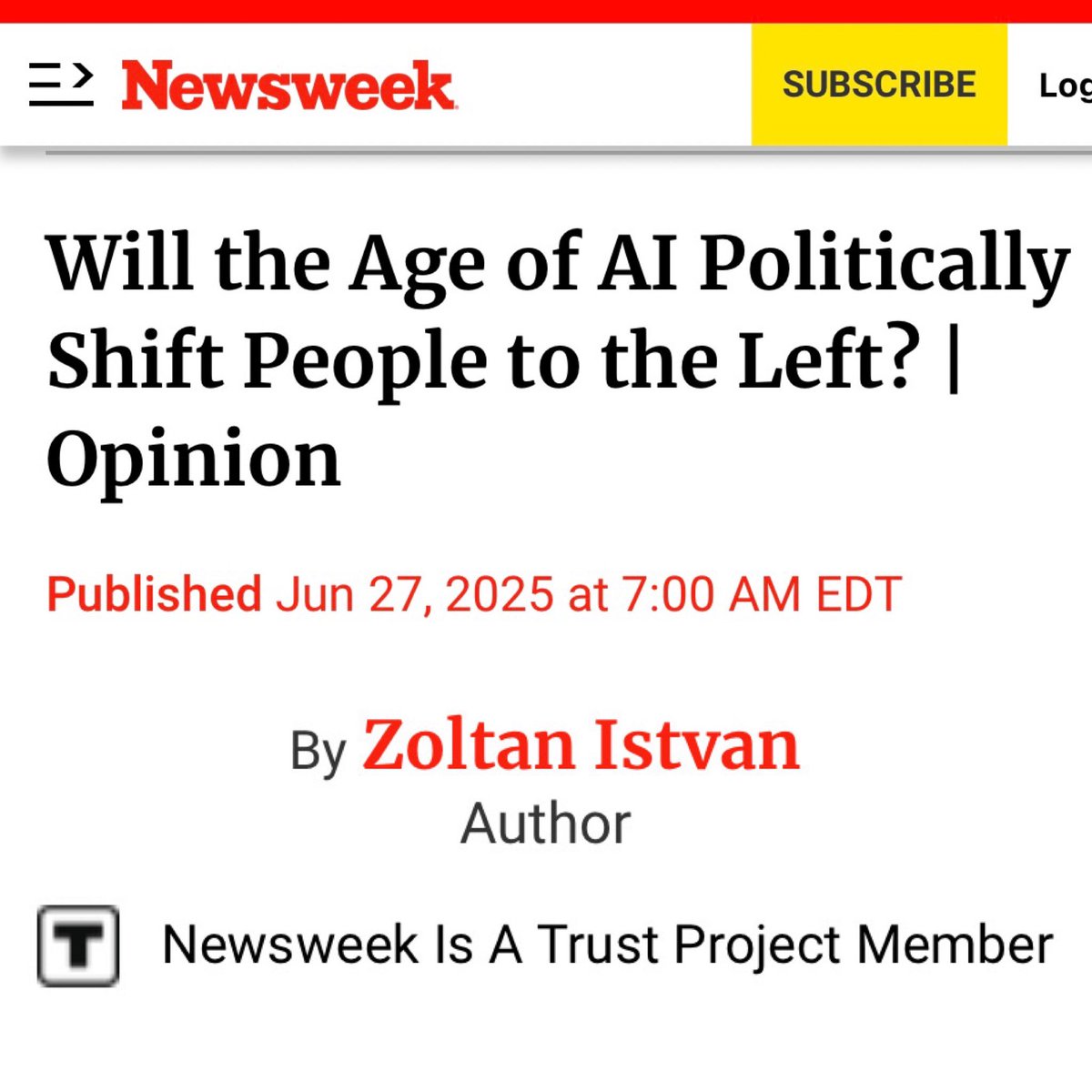 Zoltan Istvan 🖖 tweet media