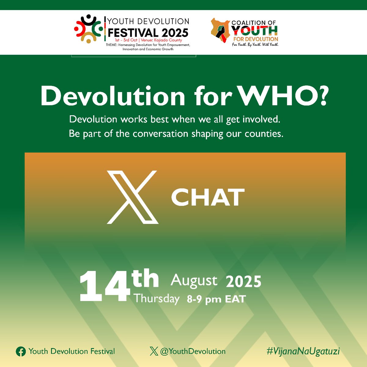 This year's Devolution Conference in Homabay has shown from the presentations that, Devolution is shaping Kenya’s future, but is it really working for the 75% of us who are youth? Let’s talk budgets, jobs, representation &amp; the real barriers we face. 
 #VijanaNaUgatuzi
#DevCon2025