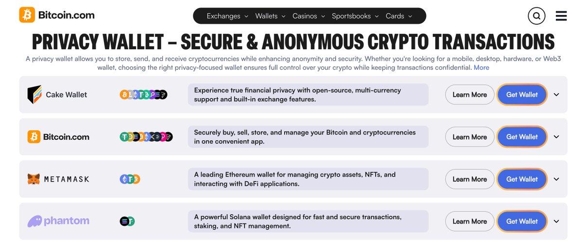 Cake Wallet (@cakewallet) on Twitter photo Cake Wallet is now listed in <a href="/BitcoinCom/">Bitcoin.com</a> wallet directory, including their privacy section! More exposure = more people discovering self-custody with best-in-class features:
β
Easy swaps
β
Open source
β
Silent Payments & Payjoin
β
Native Tor
β
Background sync Cake Wallet is now listed in <a href="/BitcoinCom/">Bitcoin.com</a> wallet directory, including their privacy section! More exposure = more people discovering self-custody with best-in-class features:
β
Easy swaps
β
Open source
β
Silent Payments & Payjoin
β
Native Tor
β
Background sync