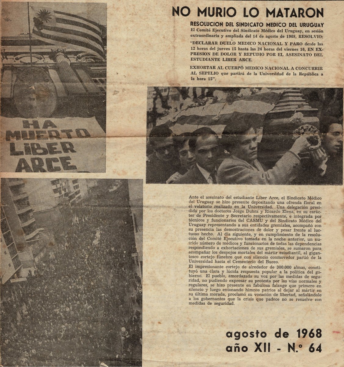 SitiosMemoriaUY's tweet photo. 🌹14 de agosto - Día de los mártires estudiantiles
Liber Arce el compañero - Liberarse la consigna
@smuruguay @asceepfeuu 
https://t.co/1BQKqZRdxu
https://t.co/bnVfgsoZj3 https://t.co/JrxemF0U0F