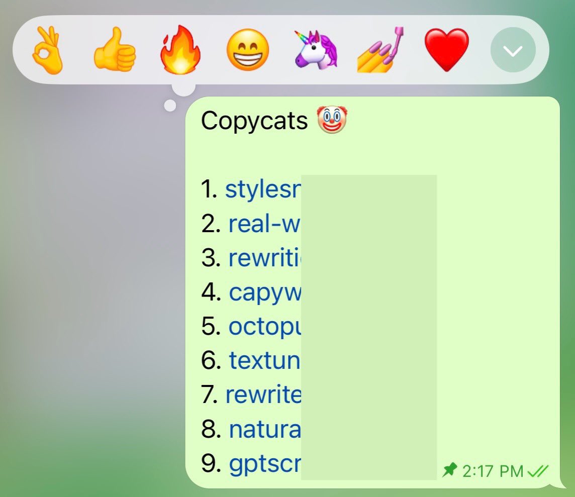 9 copycats. Zero worries.

We ARE the blueprint 🤘