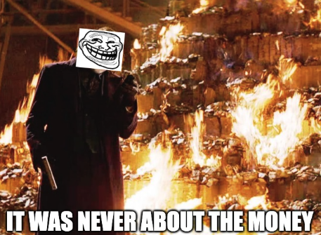 Here to make a statement

$TROLL