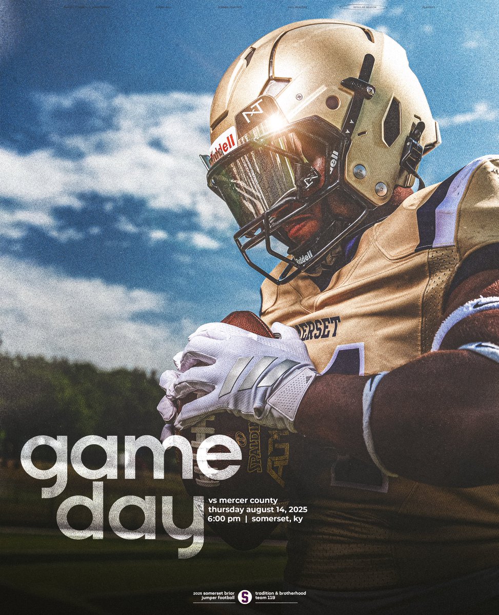 Briar Jumper Football (@bjnfball) on Twitter photo we get to play some football today!
๐ scrimmage vs <a href="/mercer_football/">Mercer Co Football</a>
โฐ 6:00pm
๐๏ธ the briar patch
๐ somerset, ky
#Team119 // #COMPETE we get to play some football today!
๐ scrimmage vs <a href="/mercer_football/">Mercer Co Football</a>
โฐ 6:00pm
๐๏ธ the briar patch
๐ somerset, ky
#Team119 // #COMPETE