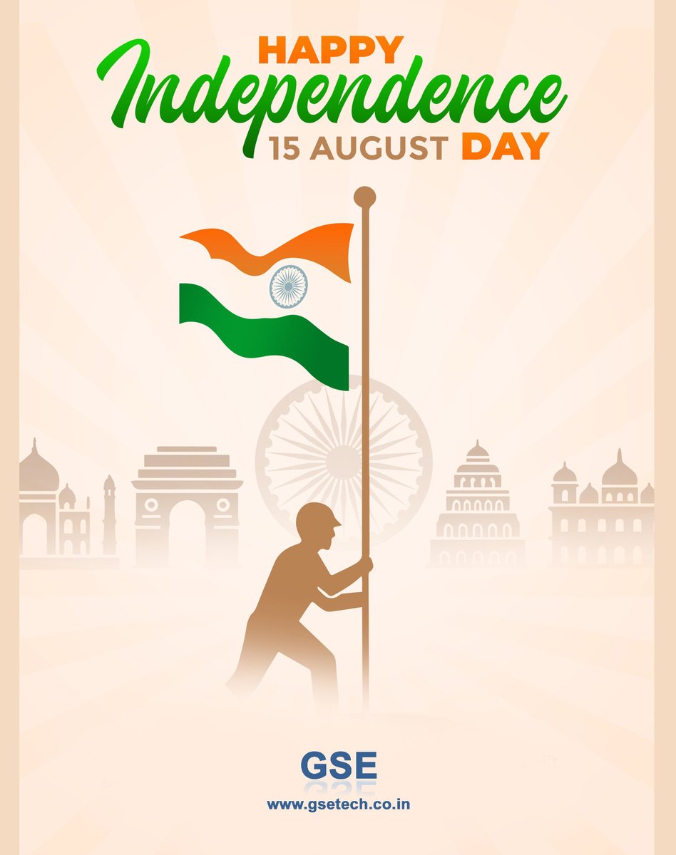 TechnologyGse's tweet image. One nation, one heart, one pride. Happy Independence Day!

#India #Engineering #GSETech