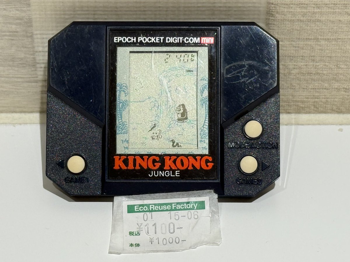 本日の戦利品はハードオフ門真試験場前店で購入したエポック社から発売されたLSIゲームのキングコングジャングル編🤣当時持ってたと思って購入したんですがニューヨーク編の方でした🤣まぁでも懐かしいので大満足です😆

#ハードオフファミリー