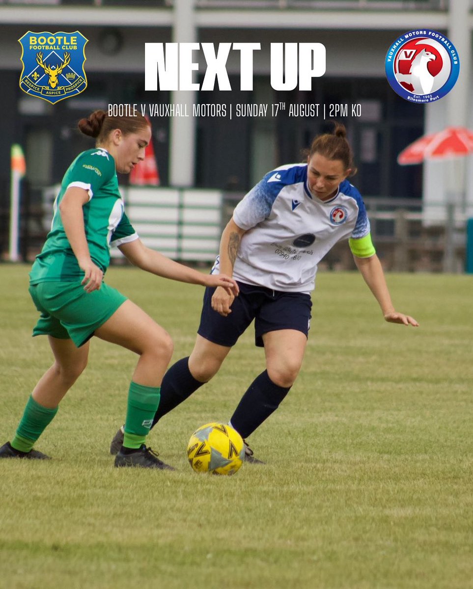 ⚽ NEXT UP – PRE-SEASON ⚽
Our Vauxhall Motors Women head to Bootle this Sunday for another pre-season test 💪

📅 Sunday 17th August
⏰ 2PM Kick-Off
📍 Bootle FC

The hard work continues as we prepare for the season ahead. Let’s keep building! 🔵⚪

#COYM #VTID