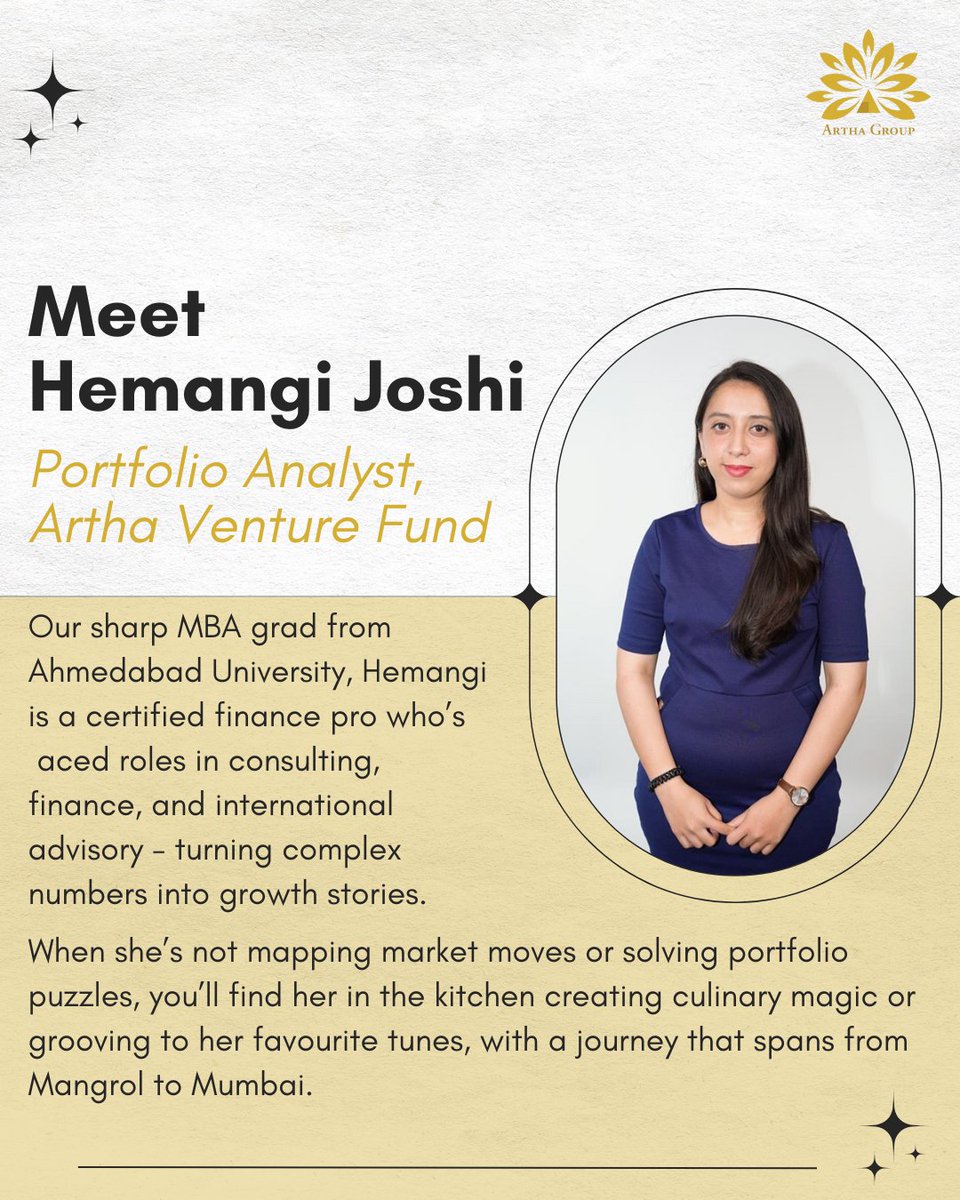 👏A big welcome to Hemangi! We're thrilled to have her on board. ✨

#TeamArtha