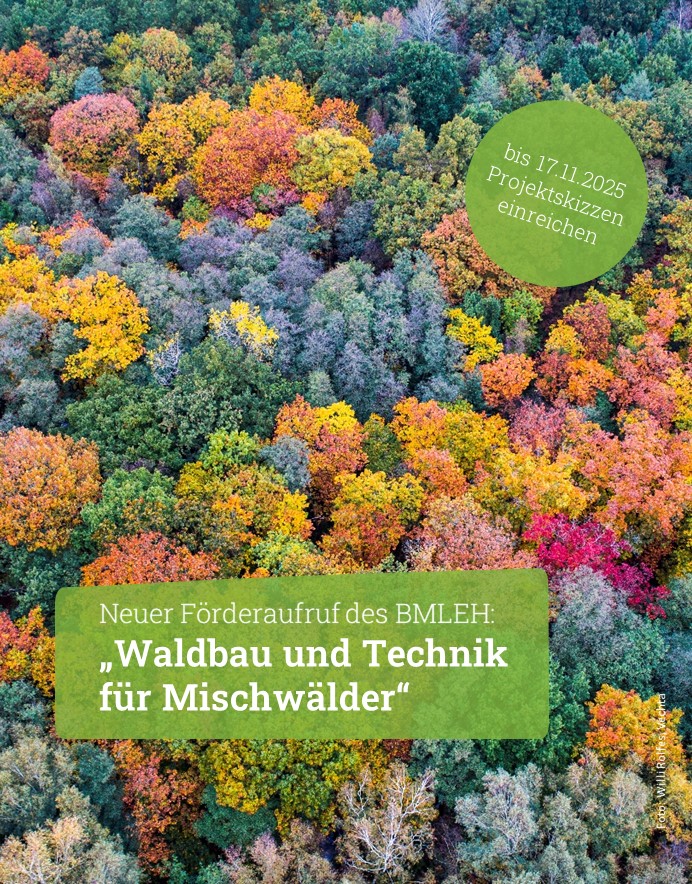 FNR (@fnr_ev) on Twitter photo "Mischen is possible!" Damit dies auch in der Forstwirtschaft gilt, hat <a href="/BMLEH_Bund/">BMLEH Landwirtschaft · Ernährung · Heimat</a> heute den neuen Förderaufruf "Waldbau und Technik für Mischwälder" veröffentlicht. Die FNR nimmt bis 17.11.25 Projektskizzen entgegen. fnr.de/presse/pressem…
#Waldbau #Forsttechnik "Mischen is possible!" Damit dies auch in der Forstwirtschaft gilt, hat <a href="/BMLEH_Bund/">BMLEH Landwirtschaft · Ernährung · Heimat</a> heute den neuen Förderaufruf "Waldbau und Technik für Mischwälder" veröffentlicht. Die FNR nimmt bis 17.11.25 Projektskizzen entgegen. fnr.de/presse/pressem…
#Waldbau #Forsttechnik
