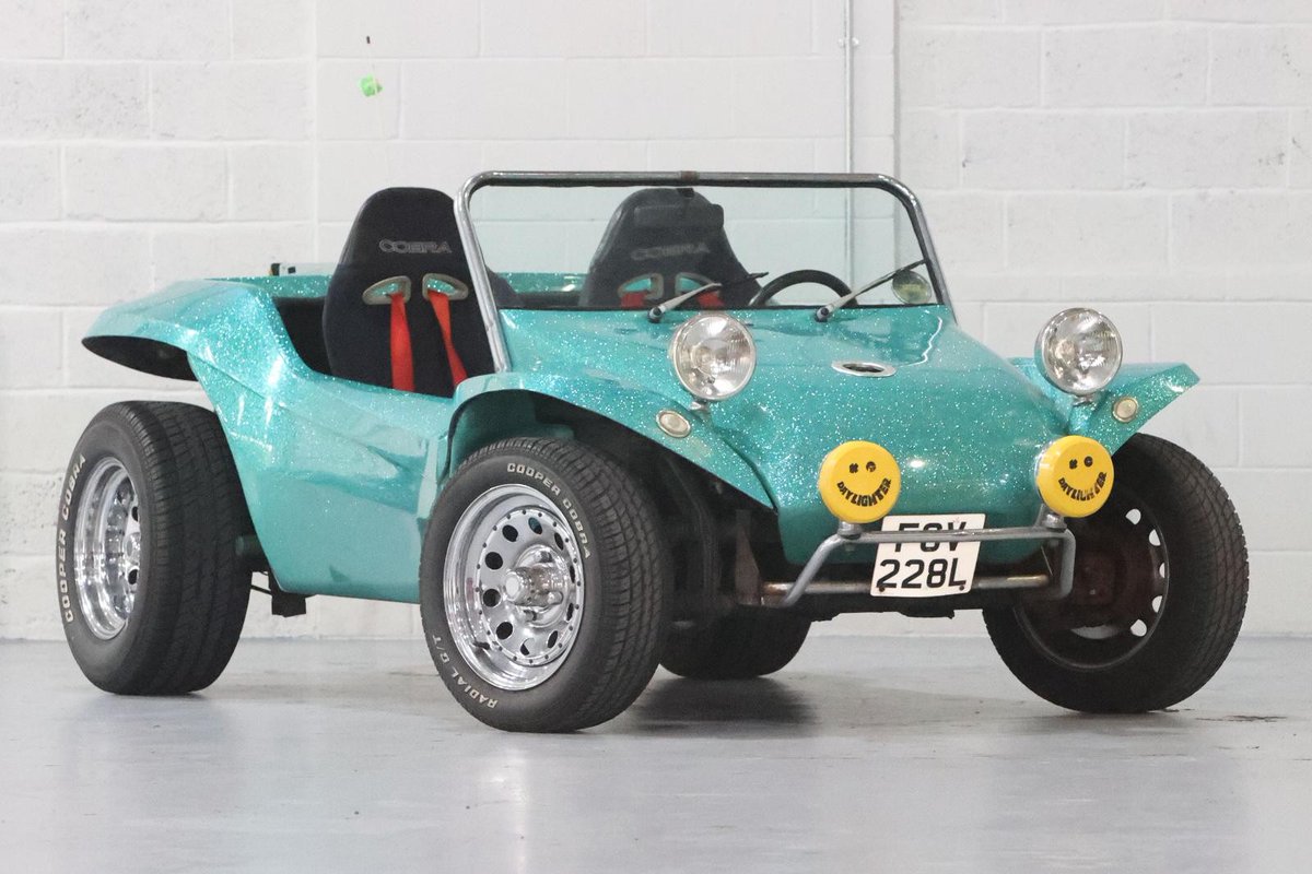 ClassicGermans's tweet photo. 🚗 Classic 1973 VW Beetle-based beach buggy - funky turquoise project
🔧 1300cc petrol engine, manual transmission
🏁 Just 10,150 miles on the clock
🔑 RHD, V5C present, imported vehicle

#Volkswagen #BeachBuggy

https://t.co/jq6hItbNa4 #ad https://t.co/BEBolsJCb3
