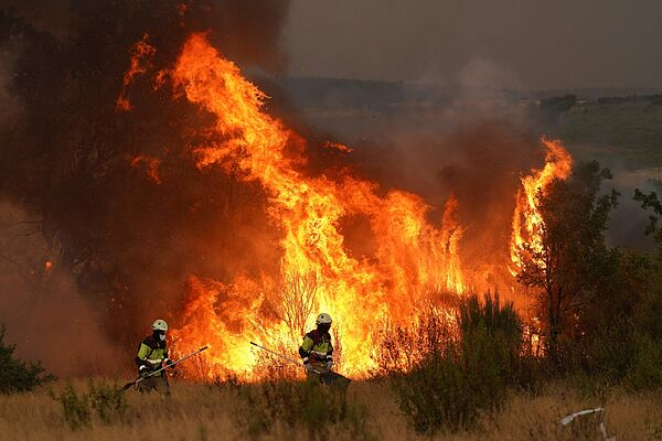 Desde Ciutadans Viladecans queremos trasladar nuestra solidaridad a quienes estos días luchan contra el fuego y nuestras condolencias a las familias de las víctimas 🕊️

Todo nuestro reconocimiento a servidores públicos y voluntarios 🧡

📸 <a href="/elmundoes/">EL MUNDO</a>