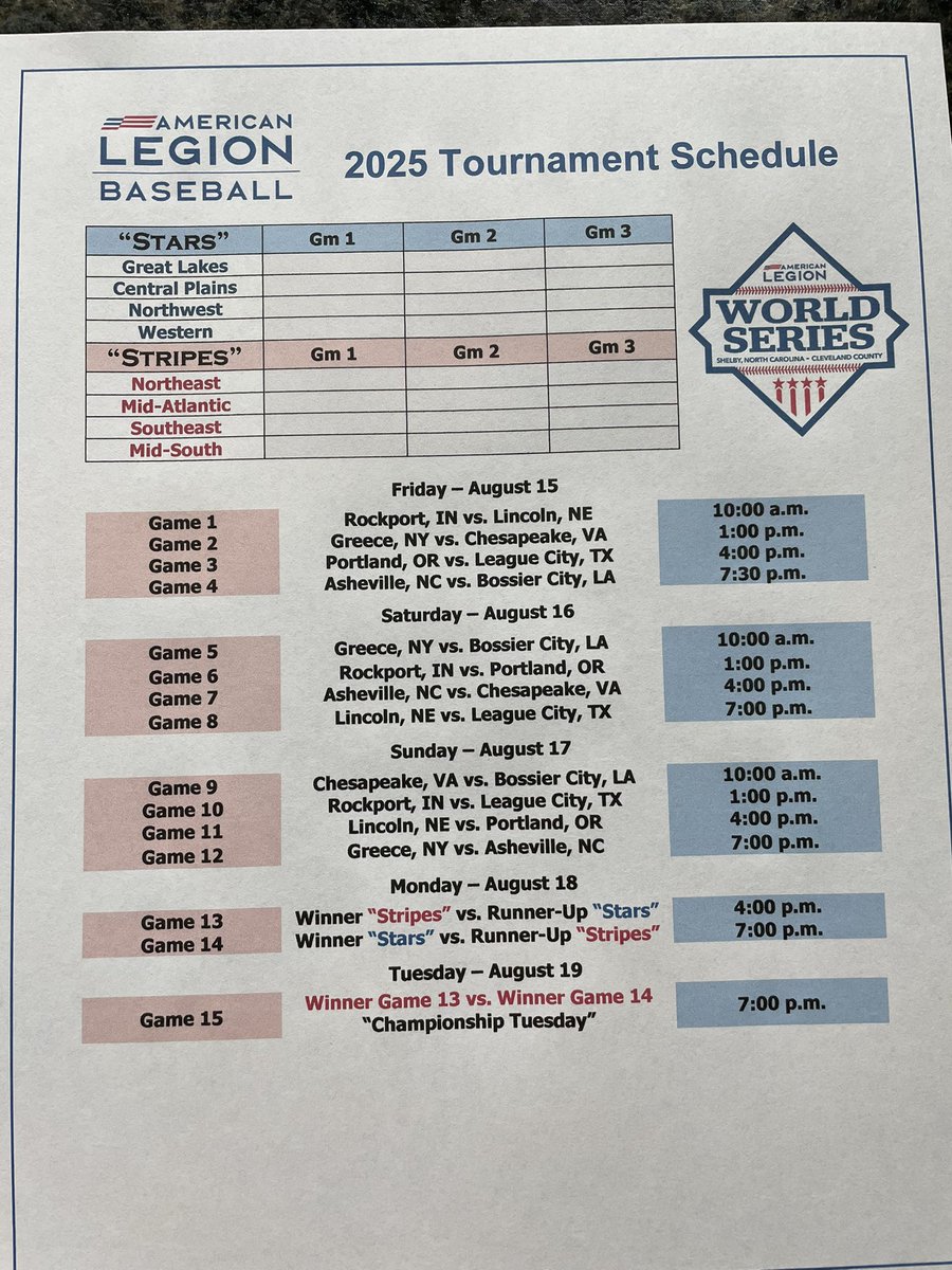 American Legion Post 70 (@70american) on Twitter photo MOTHER NATUREWINS THE DAY
ALL GAMES TODAY HAVE BEEN POSTPONED SUE TO FIELD CONDITIONS 
☔️ 🌧️ ⚾️ 
NEW SCHEDULE: MOTHER NATUREWINS THE DAY
ALL GAMES TODAY HAVE BEEN POSTPONED SUE TO FIELD CONDITIONS 
☔️ 🌧️ ⚾️ 
NEW SCHEDULE: