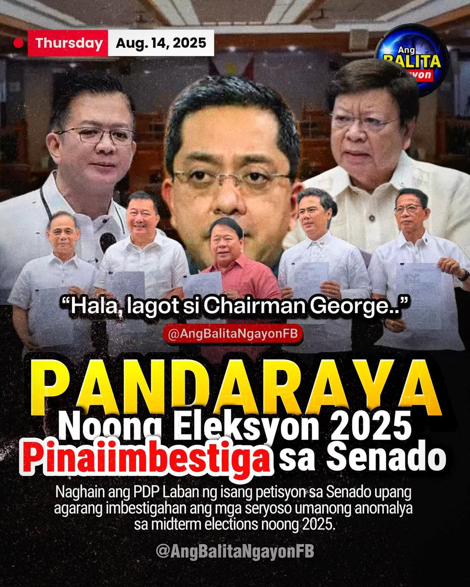 Gerbi_23's tweet photo. PAKTAY! Lagot ka Com. George Garcia 

DIUMANONG PANDARAYA / IRREGULARIDAD Noong Eleksyon 2025 Pinaiimbestiga sa Senado!” https://t.co/V3IoeLJneJ