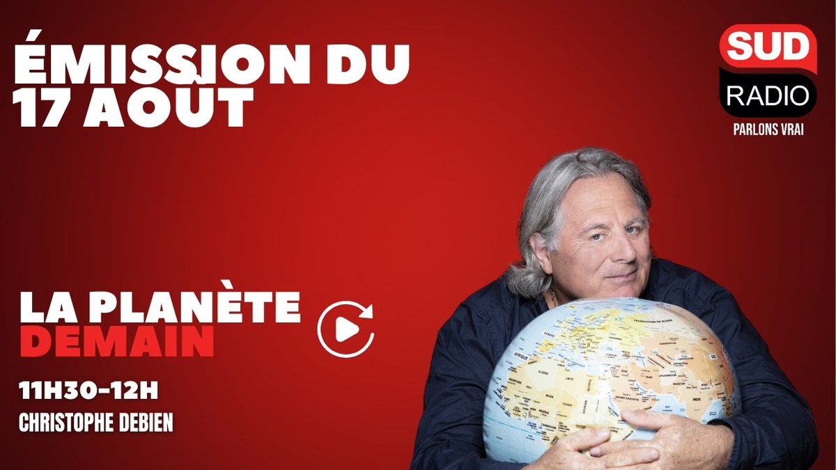 Vous avez manqué La Planète Demain avec <a href="/ChrisDebien/">Christophe Debien</a> ? Retrouvez le replay de l'émission du 17/08 

sudradio.fr/programme/la-p…
