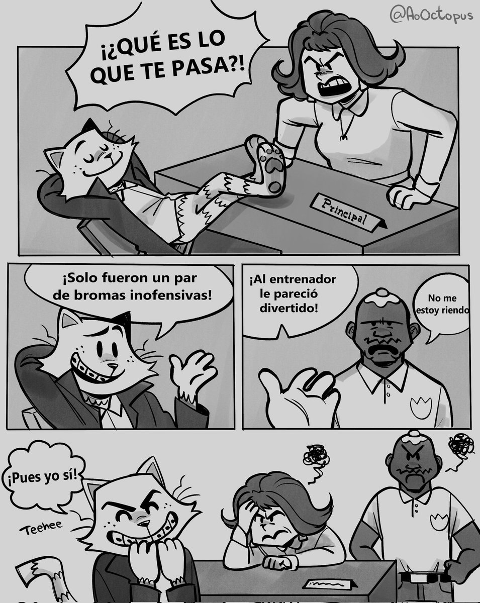 AoOctopus's tweet image. HIGH SCHOOL AU DE DOGMAN EN ESPAÑOL 
Aquí voy a postear la traducción de los comics y extras 💗 🐶🐱 
#dogman #dogmanau #dmhs