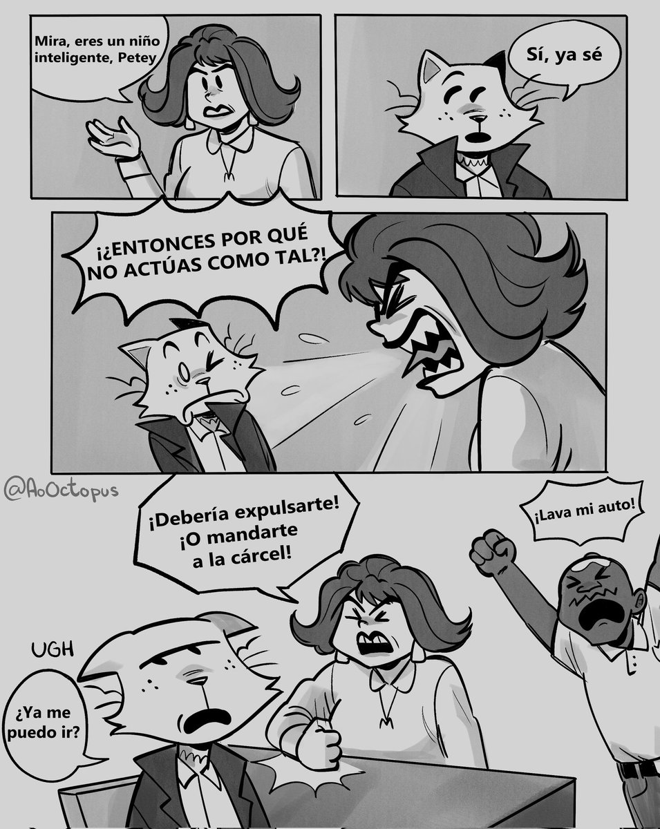 AoOctopus's tweet image. HIGH SCHOOL AU DE DOGMAN EN ESPAÑOL 
Aquí voy a postear la traducción de los comics y extras 💗 🐶🐱 
#dogman #dogmanau #dmhs