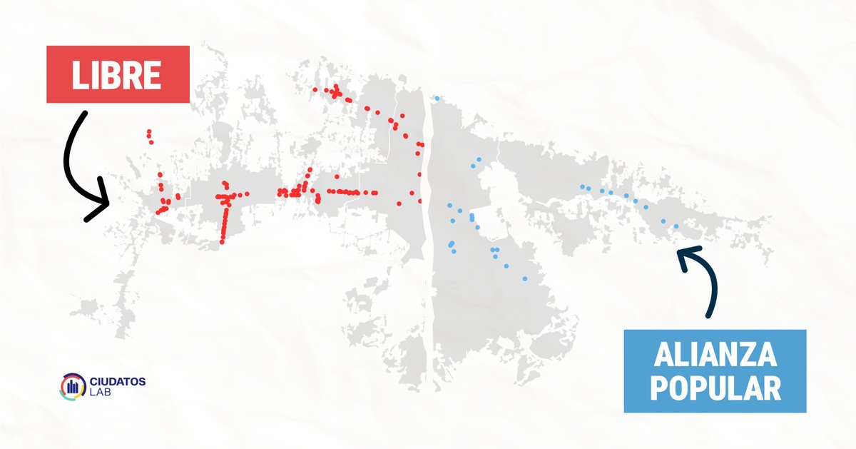 ciudatos_lab's tweet image. 🇧🇴🗳 Desde hoy rige el silencio electoral en Bolivia, ¿pero cómo se vivió la #campaña en el espacio urbano?  Entre mayo y agosto llevamos adelante un mapeo de los actos de campaña en las ciudades, para analizar el alcance espacial de los partidos. 

Abrimos hilo 👇.