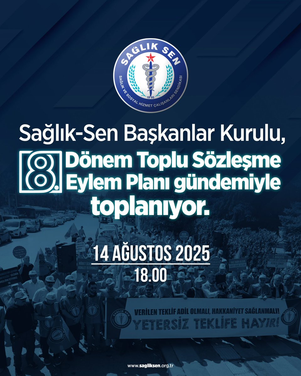 SSMahmutFaruk's tweet photo. 8. Dönem Toplu Sözleşme Eylem Planımız kapsamında Sağlık-Sen Başkanlar Kurulumuzla bir araya geleceğiz. https://t.co/daWeaw49eJ