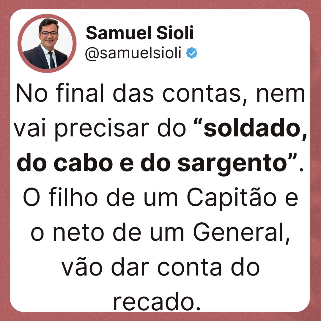Samuel_Sioli's tweet photo. @nikolas_dm Isso é Magnitsky 😂😂😂😂 https://t.co/5GI2XONkhq