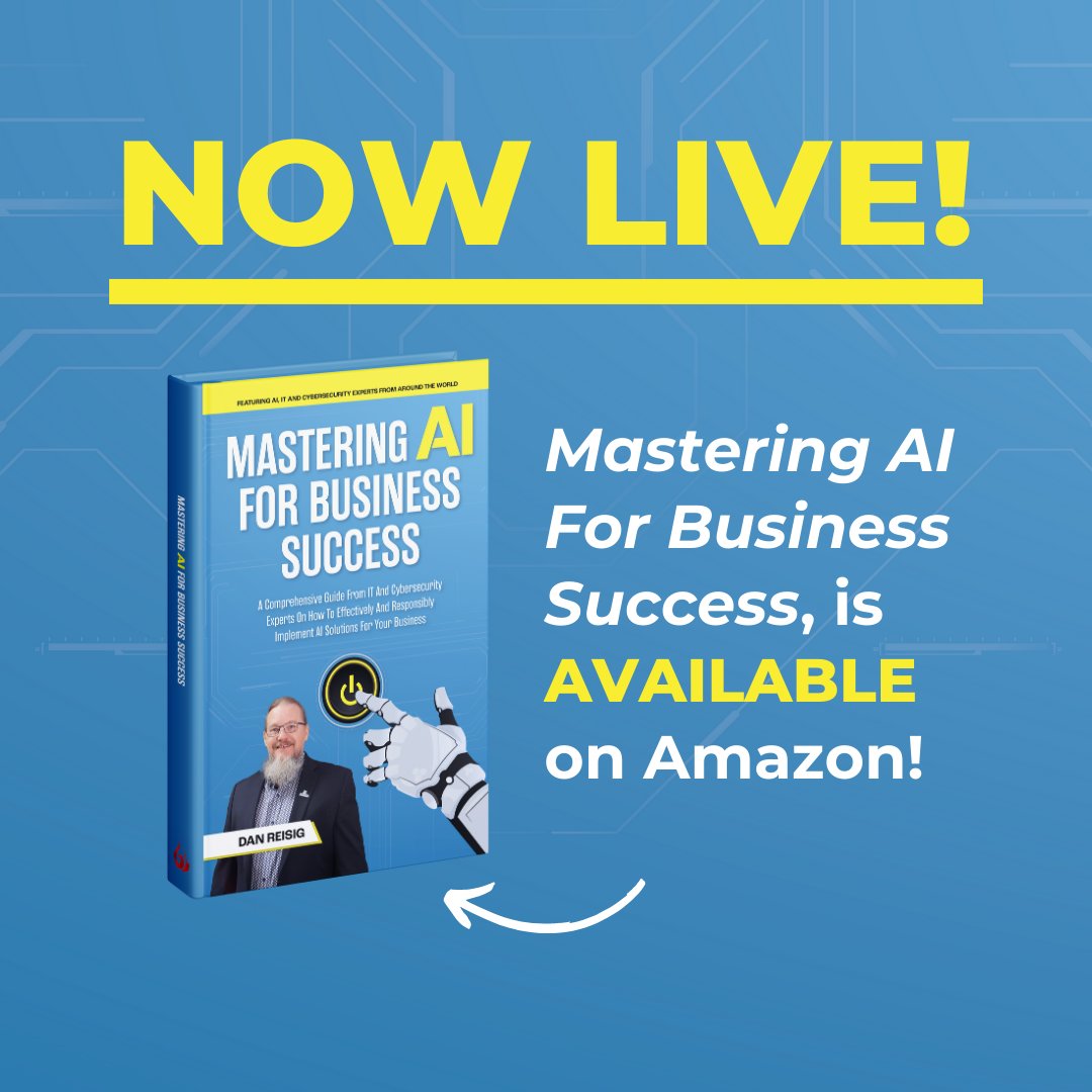 UVSTechnology's tweet photo. Today’s the Day!
Mastering AI For Business Success is officially live on Amazon! Grab your copy today for just $0.99 -- https://t.co/yaY8cdi9Yy

Bonus details: https://t.co/VqYEVZXbJq

#AIForBusiness #BusinessStrategy #FutureOfWork #BookLaunch #MasteringAI https://t.co/SP5EdkLqbz