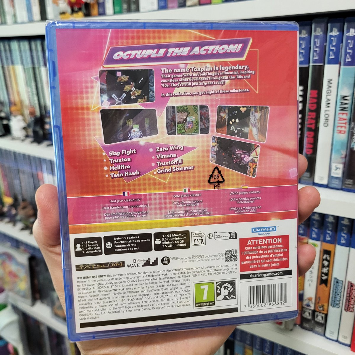 El 1 se me ha retrasado a mañana, pero vaya tarde me voy a pegar al Vimana y al Tatsujin Oh!!!!

#Toaplan #Shmup #stg