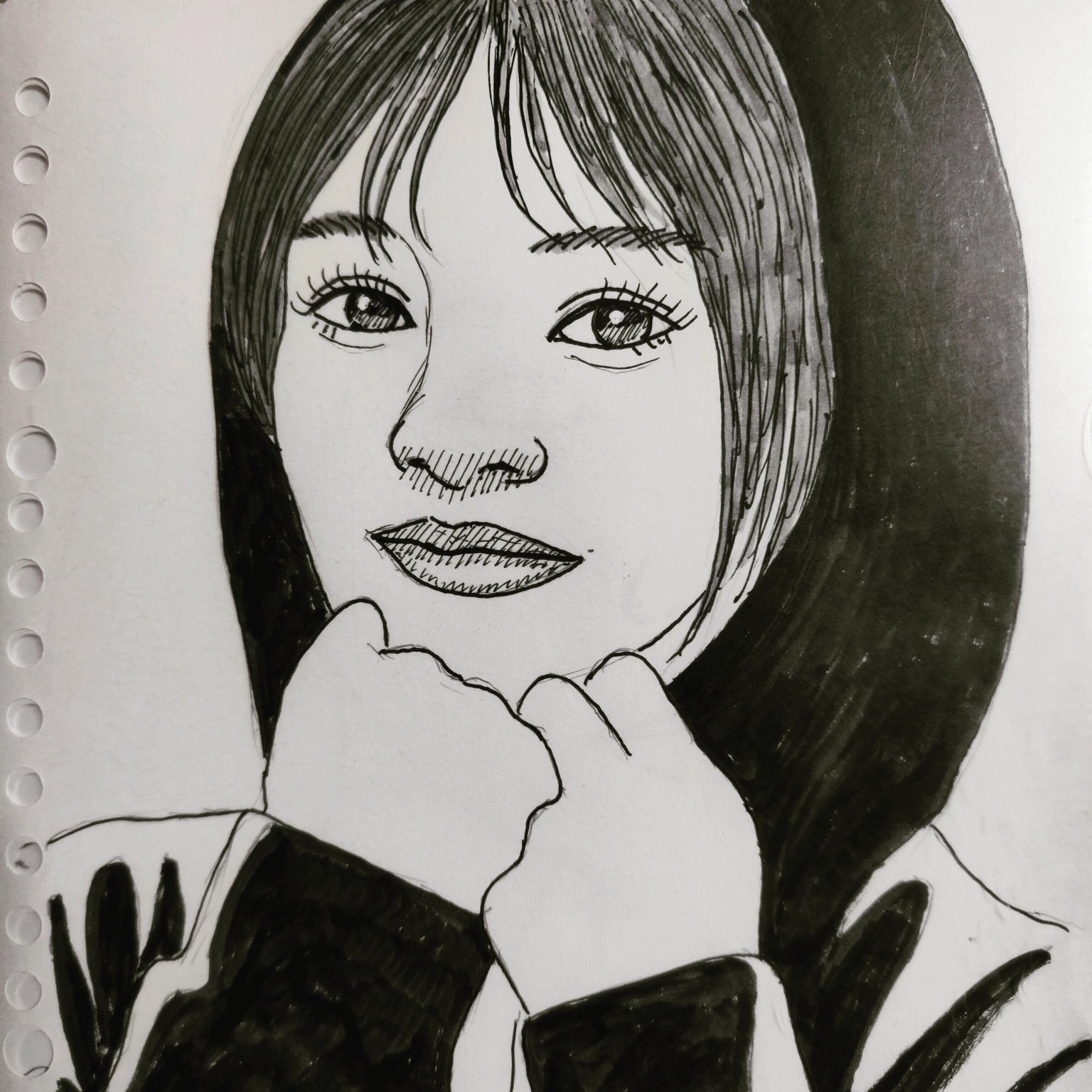 【原画】No.174 BrowN be4r 【手描き  ペン画 イラスト】 原画】No.174 BrowN be4r 【手描き ペン画 イラスト】 - アート