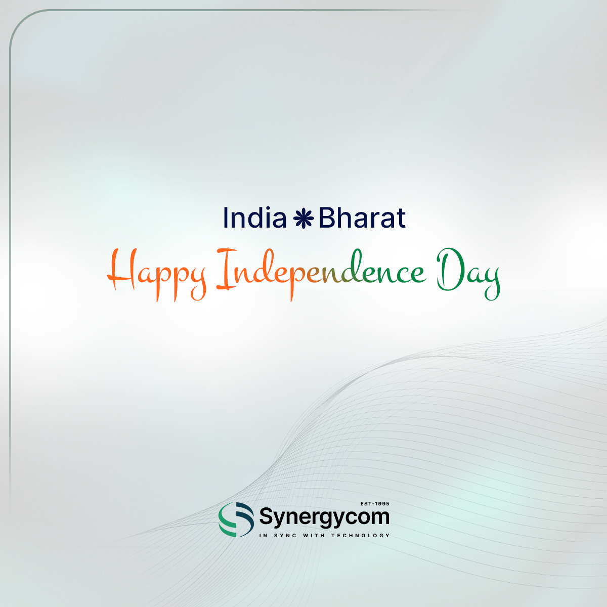 Honoring India's 79th Independence Day.
– Synergycom's Hyderabad Offices (company's global development center). #15August2025 #IndependenceDay #India
