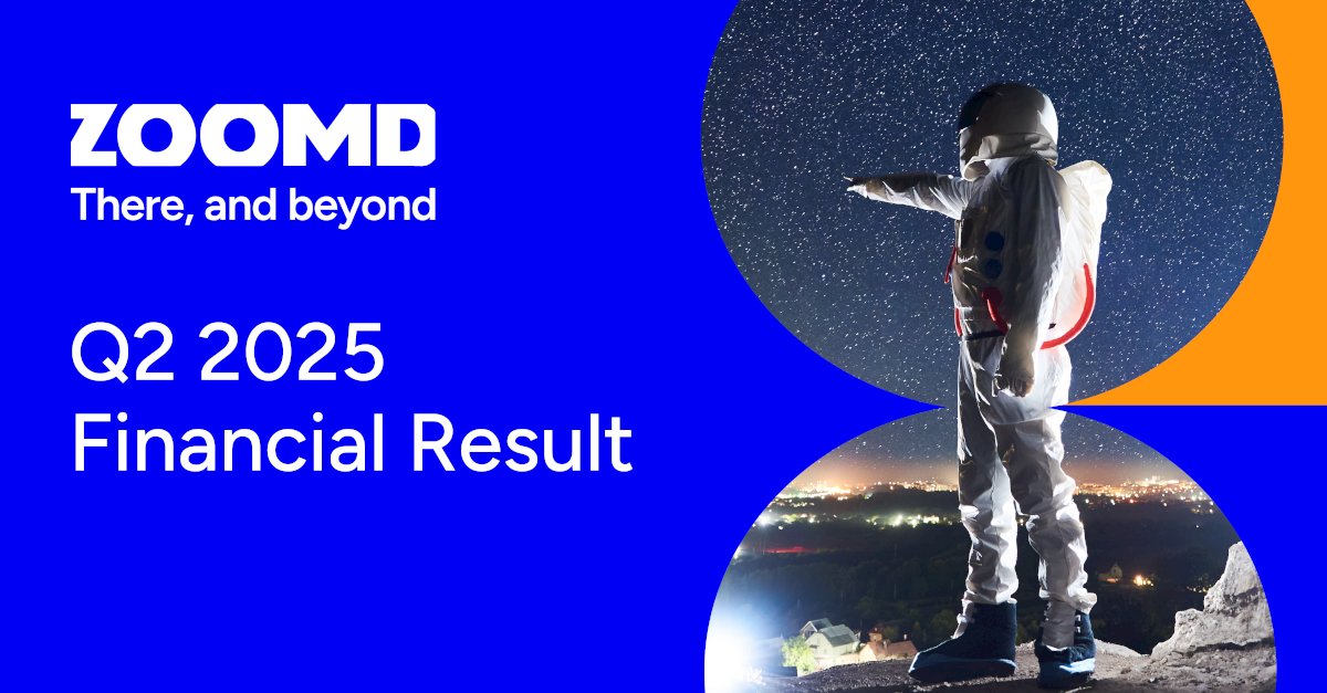 Zoomd Technologies LTD (@zoomdtech) on Twitter photo Q2 2025 was a win across the board 🚀
Revenue, net income & cash generation all up
📢 Earnings call today at 11 AM ET with Co-Founder & Chairman <a href="/amit_bohensky/">Amit Bohensky</a>. Join us to hear more about our growth & looking forward.
📄zoomd.com/zoomd-technolo…
#Q2Results #Earnings $ZOMD $ZMDTF Q2 2025 was a win across the board 🚀
Revenue, net income & cash generation all up
📢 Earnings call today at 11 AM ET with Co-Founder & Chairman <a href="/amit_bohensky/">Amit Bohensky</a>. Join us to hear more about our growth & looking forward.
📄zoomd.com/zoomd-technolo…
#Q2Results #Earnings $ZOMD $ZMDTF