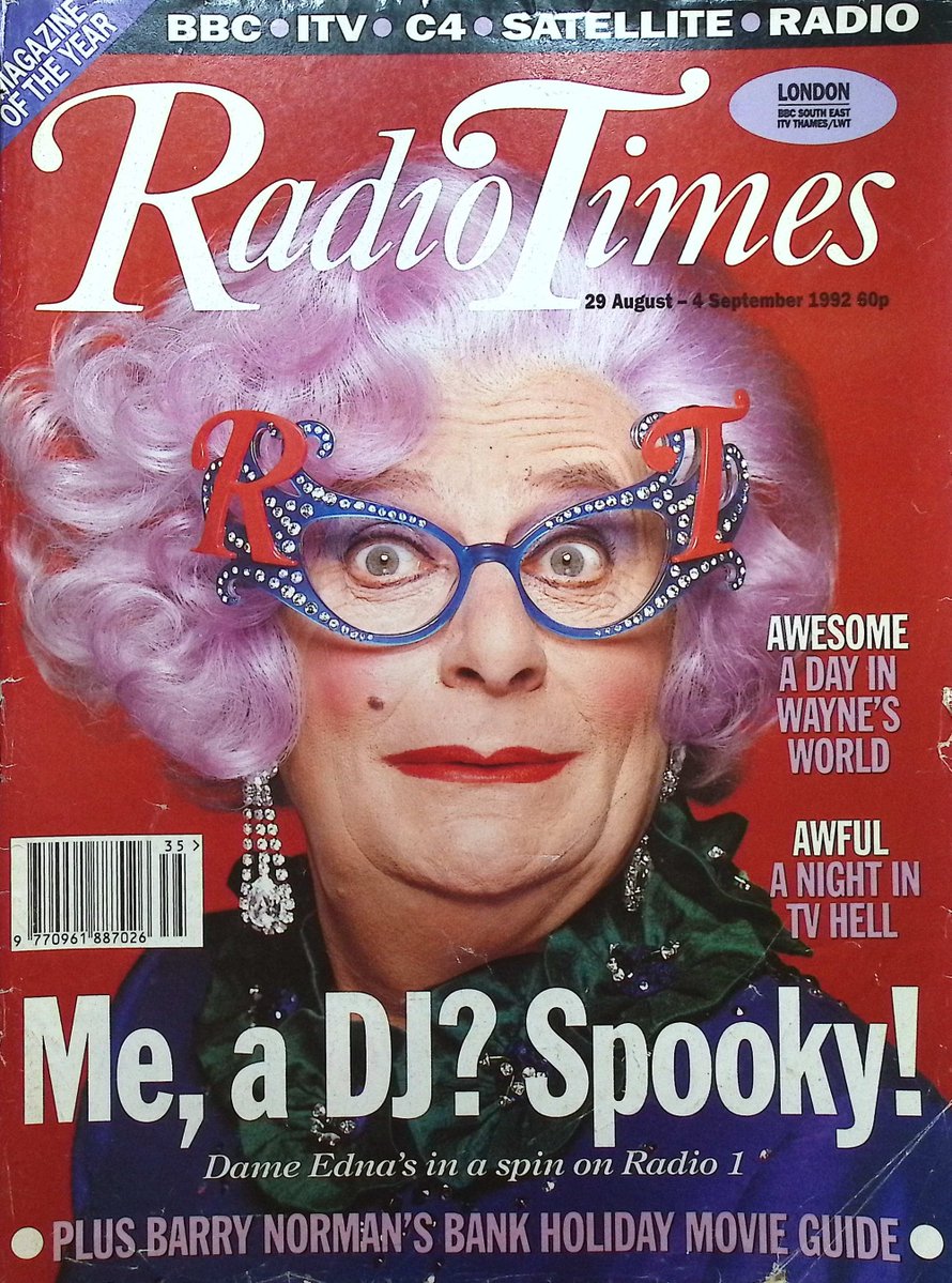 TvDidYouSee's tweet image. #OnThisDay 29 August 1992 📺TV Listings
#JoanHickson is Miss Marple in A CARIBBEAN MYSTERY.
A warehouse fire in a feature length LONDON&apos;S BURNING.
The first episode of anarchic Australian comedy LET THE BLOOD RUN FREE.
#RubyWax&apos;s one woman show WAX ACTS.
Vintage DAD&apos;S ARMY.