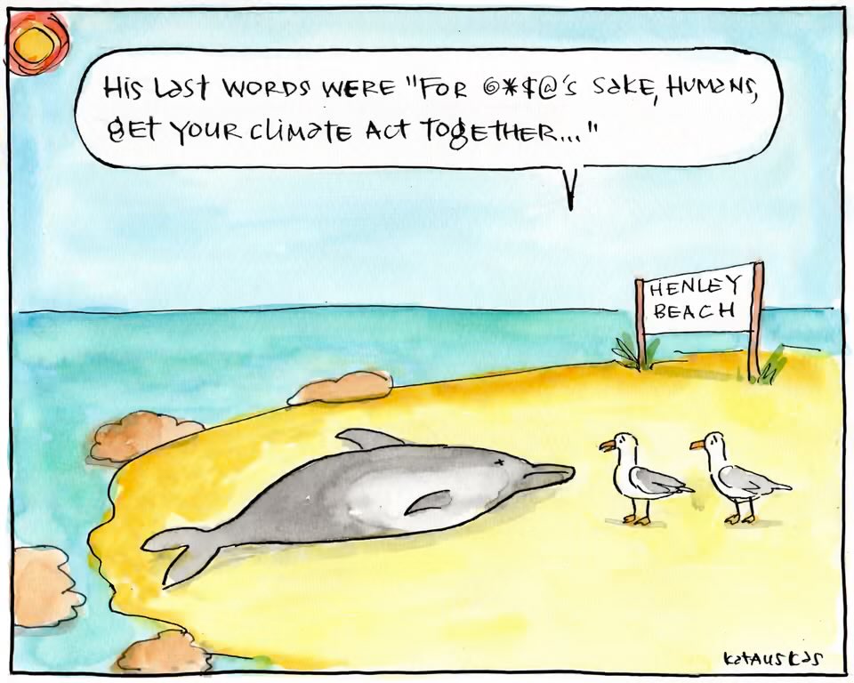 baumfran's tweet photo. Great cartoon by @FionaKatauskas which sums up what needs to happen in response to #southaustralia #algaebloom https://t.co/fEOQAiL9Xh