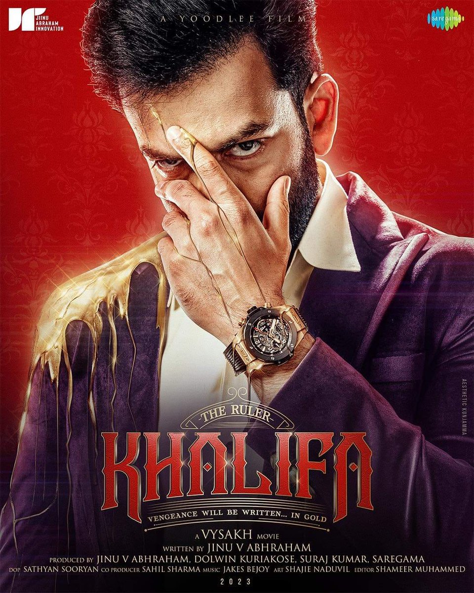 AbGeorge_'s tweet photo. #PrithvirajSukumaran has completed his portions for #Vysakh’s big-budget action entertainer #Khalifa (UK schedule).
Prithvi flies back to India today, while the remaining crew will return by August 16th.

A major fight sequence was filmed across multiple UK locations.
The next schedule is planned for late 2025 or early 2026.

As per reports, Prithvi plays a gold smuggler in the film.

DOP - Jomon T John
Music - Jakes Bejoy
Editing - Chaman Chakko
Stunts - Yanick Ben
Costume - Mashar Hamsa