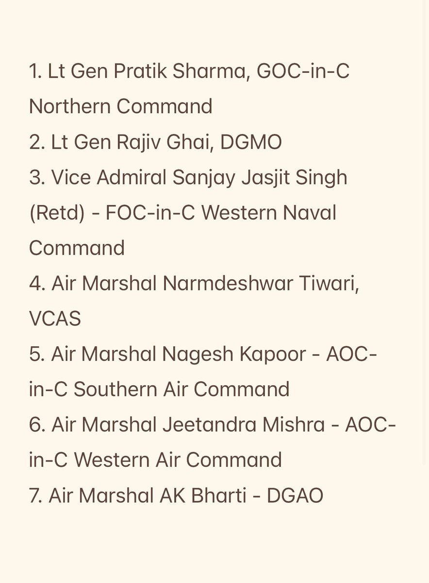 Only 3 officers had been awarded SYSM till date since its inception in 1980-Lt Gen AS Kalkat, Air Marshal Vinod Patney and Lt Gen HM Khanna.

Today seven have been awarded the medal in one go!!
3 officers in 45 years and 7 in one go!
#opsindoor
