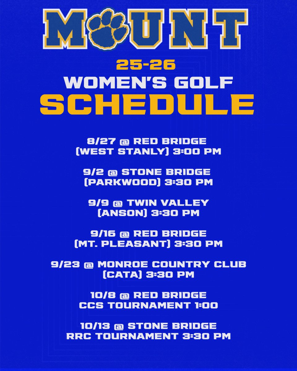 Mount Pleasant Athletics tweet media