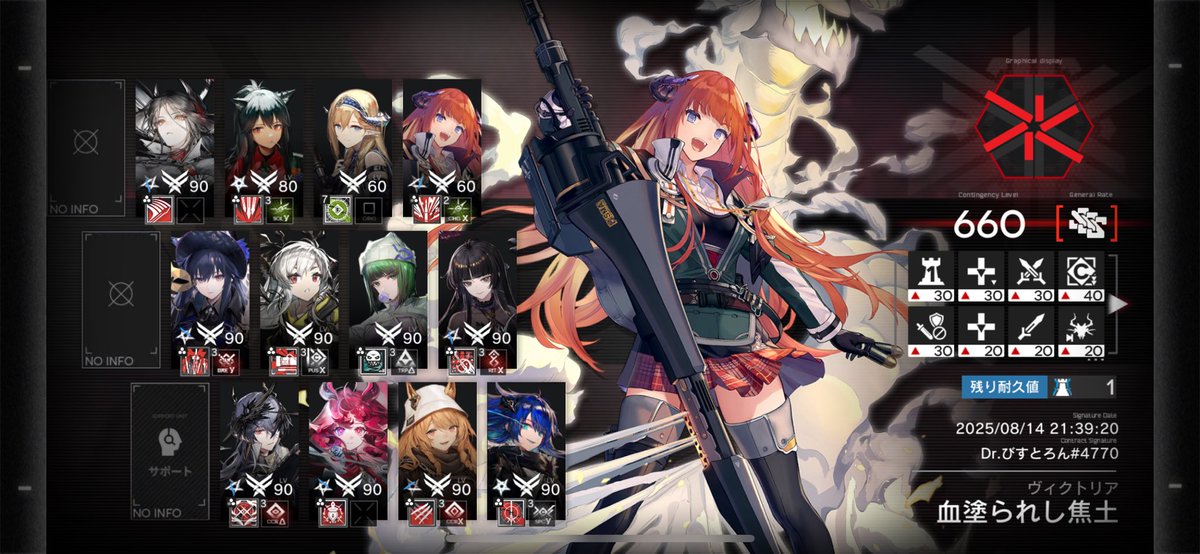 Shall0816's tweet photo. ダンゴムシさんの動画参照して660いけた
色々特化してなくてキメラ止めるのが難しかったのでモスティマ追加して危ないところをカバーしてもらいました💦
 #出来たよドクター https://t.co/HHYnORqYWC