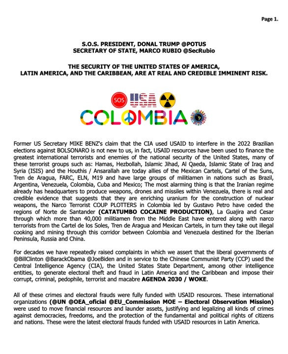 VALLEMULTICOLOR's tweet image. Mr. Donald Trump @POTUS @SecRubio

99% of Colombians appreciate the humanitarian gesture for Miguel, his family, and our nation. By supporting us with @ChrisLandauUSA, you restore our faith and hope.

We will continue fighting for our democracy and freedom. #MAGA2024 #FIGHT