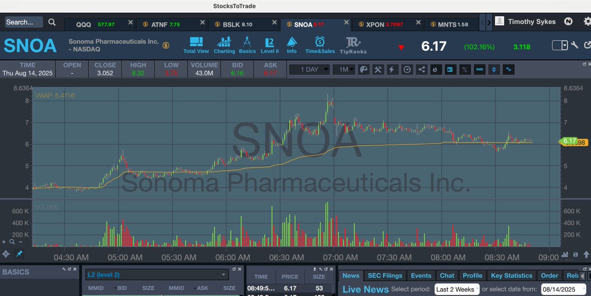 timothysykes's tweet photo. So $XPON is now up to the $3.70s, 50%+ winner from my tweet and buys alerted in the https://t.co/ZHoCqK0up1 chatroom earlier today...retwet this if you promise to wake up and catch these premarket runners, $SNOA also awesome spiker from $5 to $8/share from 6-7am EST and as I told @Stratataaa who is closing in on $1 million but doesn't have a broker to trade from 4-7am EST, YOU MUST WAKE UP EARLY EVERY SINGLE DAY RIGHT NOW AND CAPITALIZE....RETWEET THIS IF YOU GET THAT AND IF YOU DON'T, YOU OWE ME 100 BURPEES FOR YOUR LAZINESS/WASTEFULNESS!