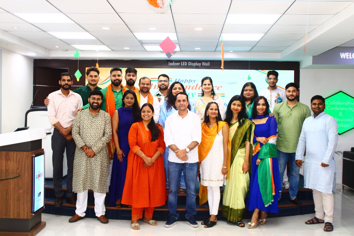 globus_infocom's tweet photo. 🇮🇳 Celebrating the spirit of freedom and unity at work this Independence Day! Proud to honour our heritage together.

#IndependenceDay #OfficeCelebration #ProudToBeIndian #edtech #GlobusInfocom #digitalsolutions https://t.co/ncvngCro1n