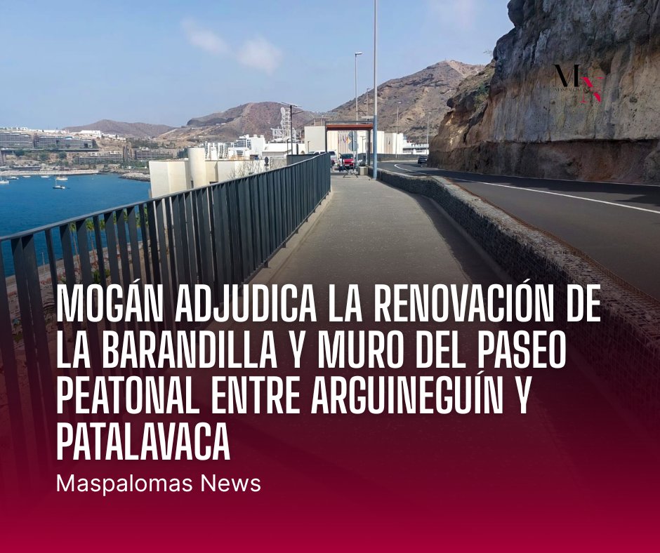 🚧 Mogán renueva el paseo entre Arguineguín y Patalavaca

👀 Lee toda la información aquí: maspalomasnews.com/mogan-adjudica…

#Mogán #Arguineguín #Patalavaca #ObrasMunicipales #GranCanaria #TurismoGranCanaria #MaspalomasNews #GranCanariaNoticias #NoticiasDeCanarias