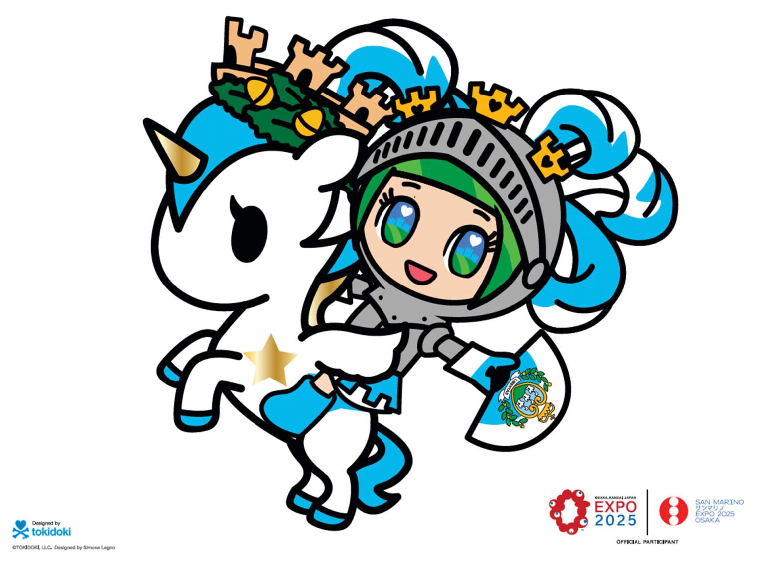 万博 イタリア イタリアちゃん  イタリアパビリオンマスコットキャラクターのイタリアちゃん登場