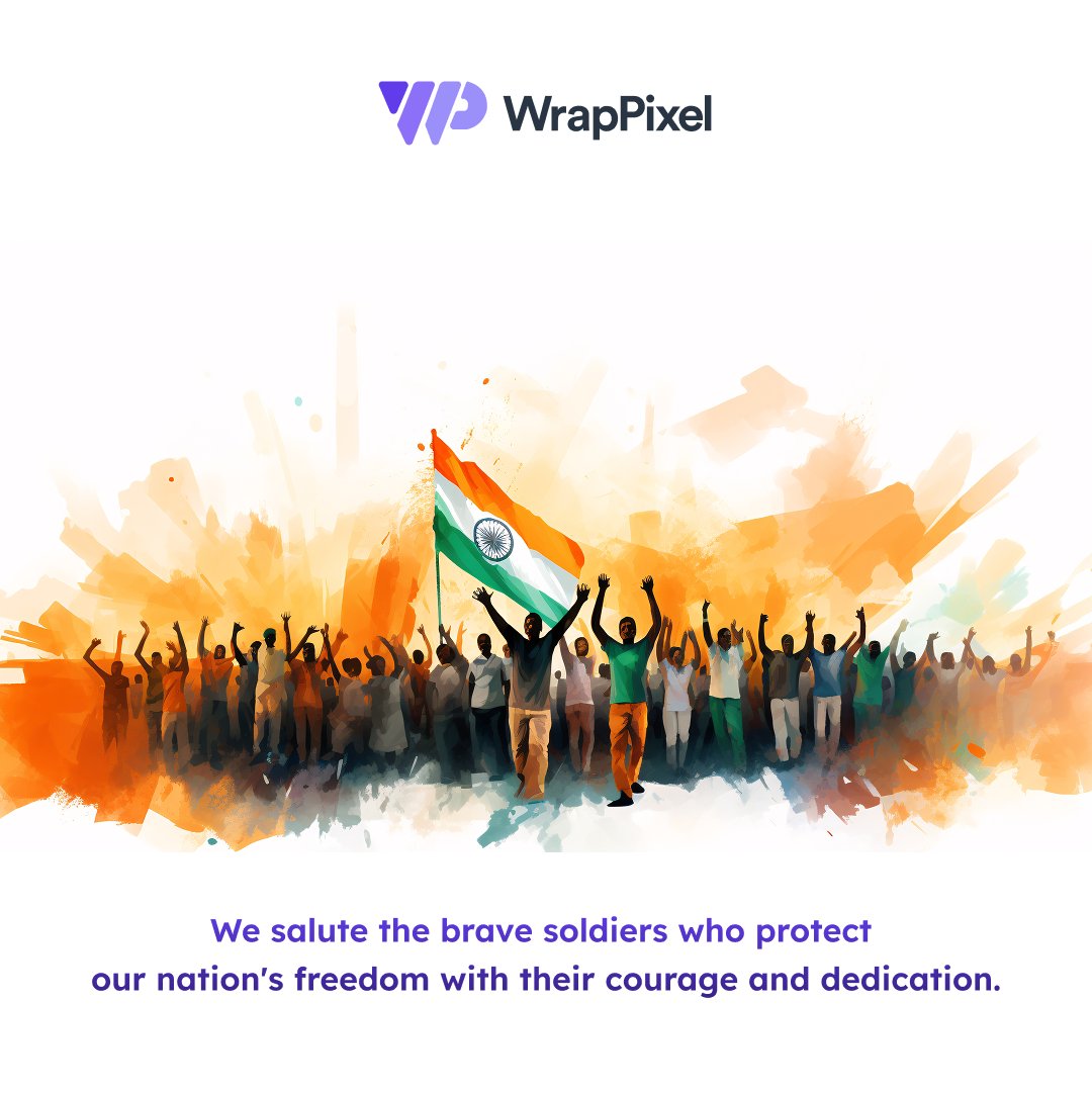 Wishing you a very Happy Independence Day! 🇮🇳

May our country keep shining bright with hope, unity, and happiness.

#IndependenceDay2025  #IndependenceDay #WrapPixel #ProudMoment