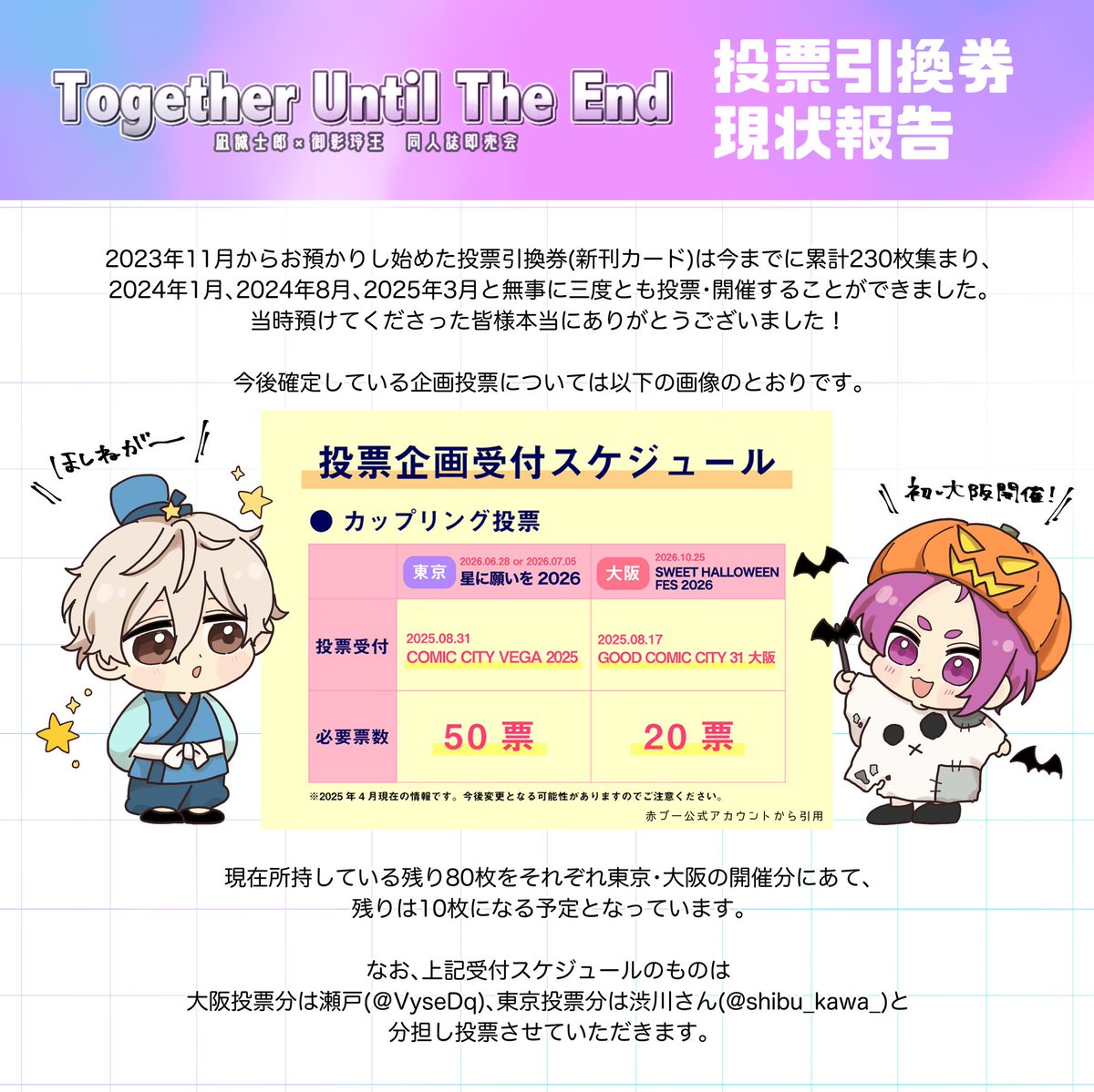 🖤💜投票企画用 tweet media