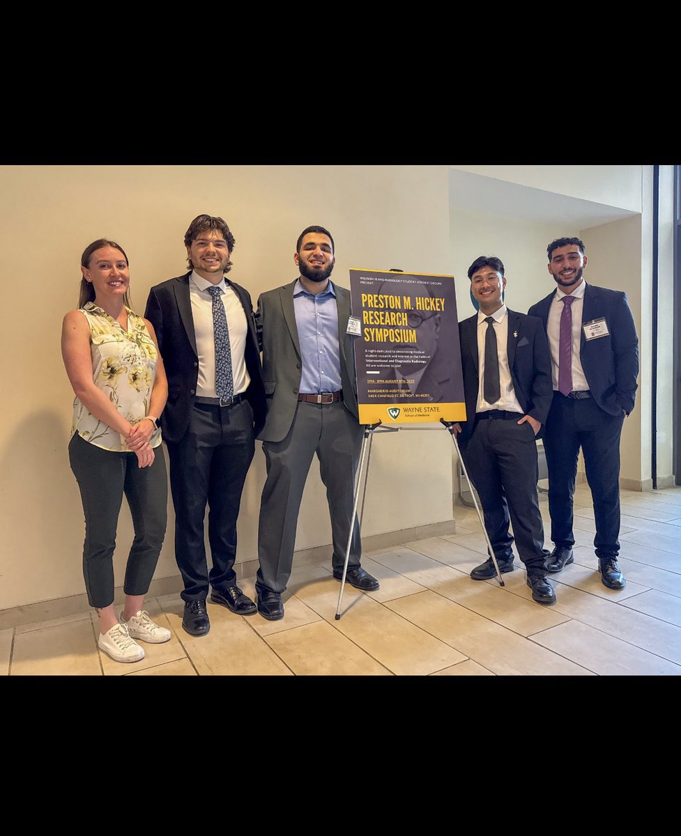 haileycarruther's tweet photo. Honored to have been the resident advisor to @AhmedSAlzubaidi @AlexEskan98 in creating the inaugural VIR/DR Preston M. Hickey Medical Student Research Symposium at Wayne State SOM 

 💉40+ poster presentations 
🩻 12 oral presentations 
👥 100+ attendees from across Michigan https://t.co/soCfWoaiAD