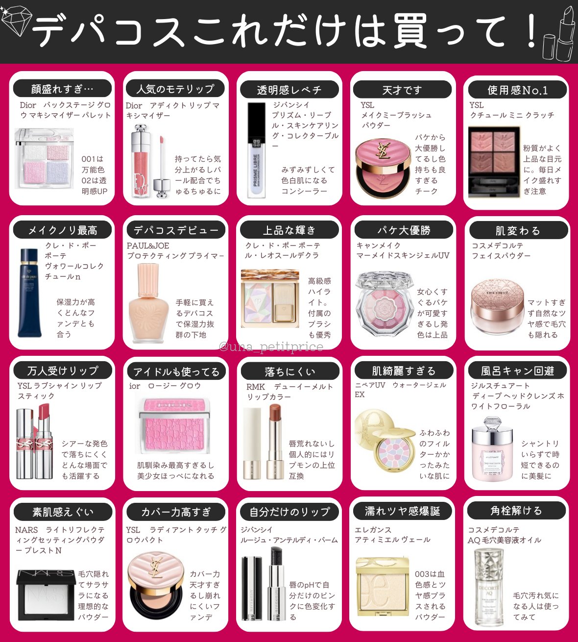 デパコスまとめ売り全部サンプル込み38点最終価格 人気の新作デパコス19選【SUQQU・SNIDEL他】【新作コスメ